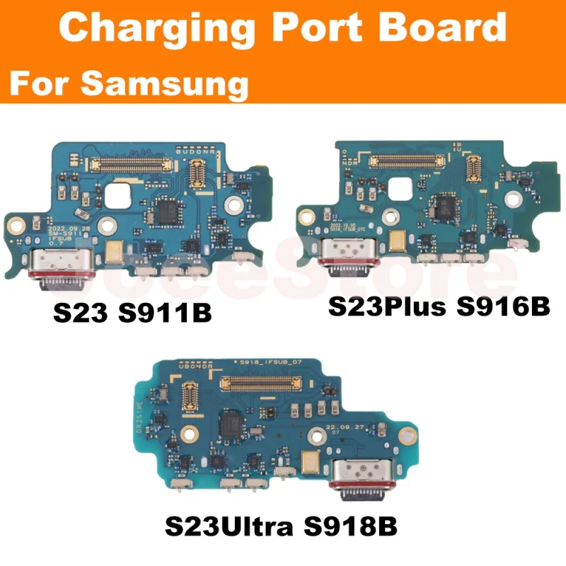 

Charging Port Dock Connector Board Flex For Samsung S23 Plus Ultra S911B S916B S918B S911U 916U S918U USB Charger Cable