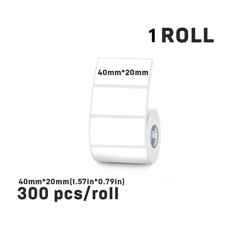 40 مللي متر عرض الحرارية التسمية ملصق أبيض ذاتية ا...