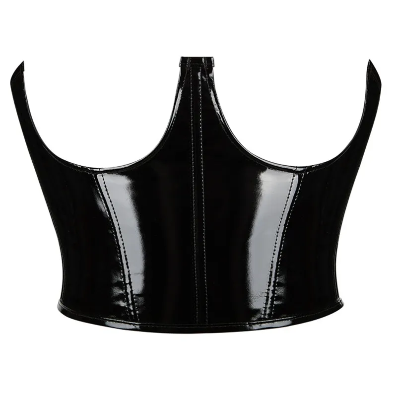 

Women Steampunk Underbust PU Leather Corset Waist Trainer Corset Polyester Bustiers & Corsets