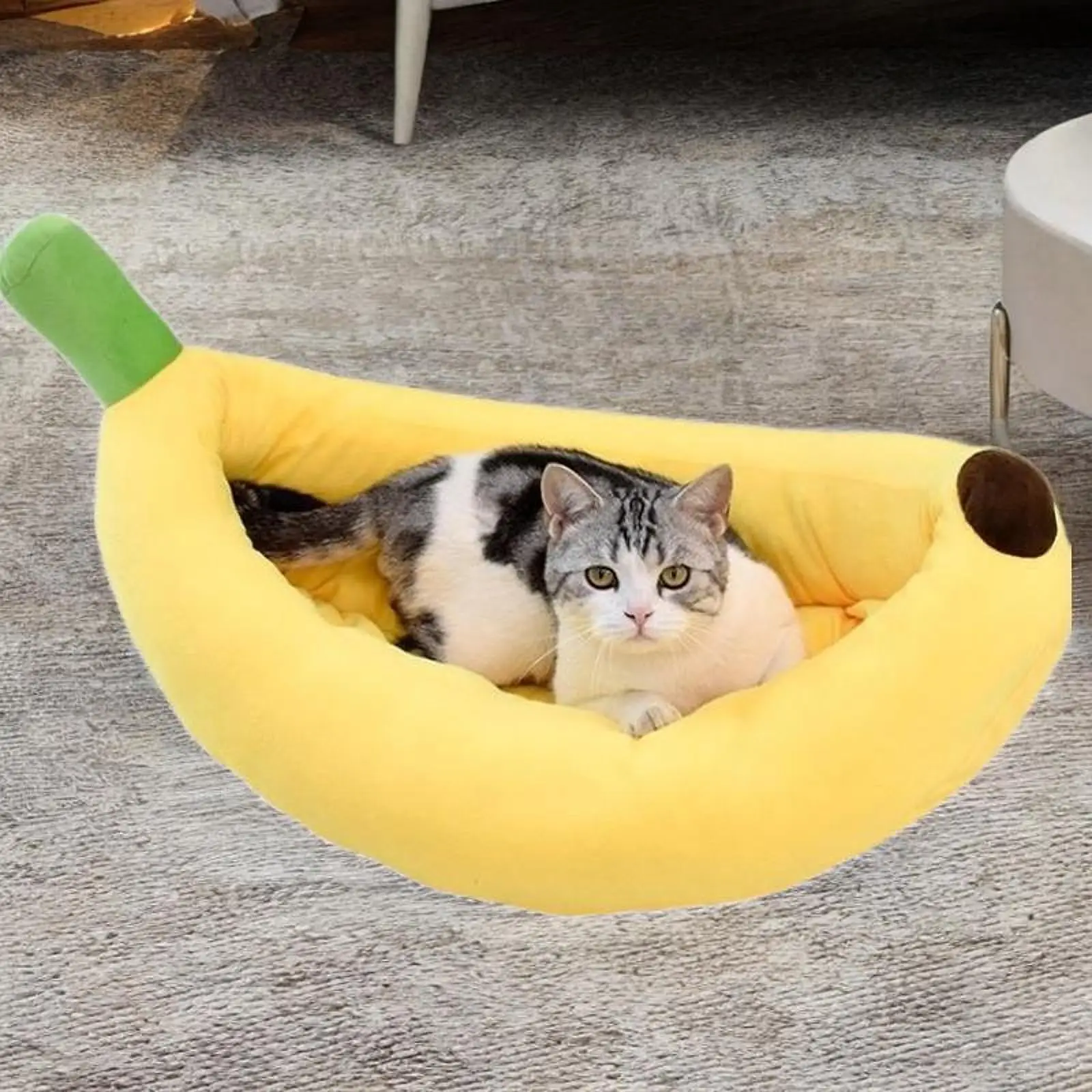 Dog Nesting Bed Banana Shape Soft 47x28x13cm Comfortable Washable Pet Bed