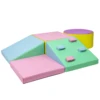 Foam Climbing Blocks for Toddlers and Preschoolers - Soft Climbing Indoor Set - Active Play Set for Climbing, Crawling 5PCS 1