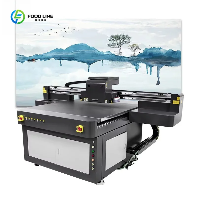 Stampante Digitale UV Flatbed 1313 per Grandi Formati, Macchina per Stampa su Ceramica, Vetro e Metallo Personalizzata - immagine 2