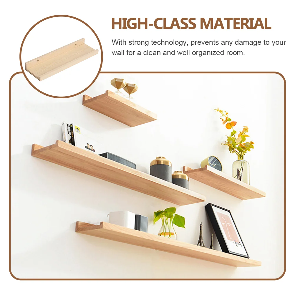 

Wooden Shelf Household Wall Corner Shelves Display Stand Rack Simple Living Room Supply Mounted for Storage