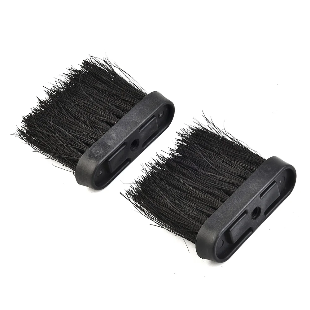 

2Pcs Oblong Replacement Spare Hearth Brush Head Refill Plastic Handle 9.5mm Threaded For Companion Sets Doing Thorough Cleaning