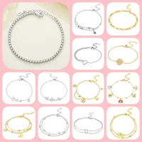 Bracelet chaîne tennis en argent sterling 925 avec zircone pour femme, couleur or réglable, vente chaude, idéal pour les cadeaux d'anniversaire 6