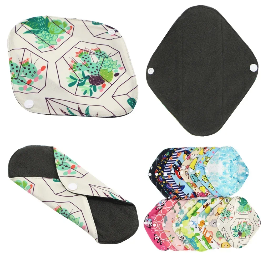 Sanitary Pads Washable Bamboo Reusable Menstrual Towel Cloth Pads