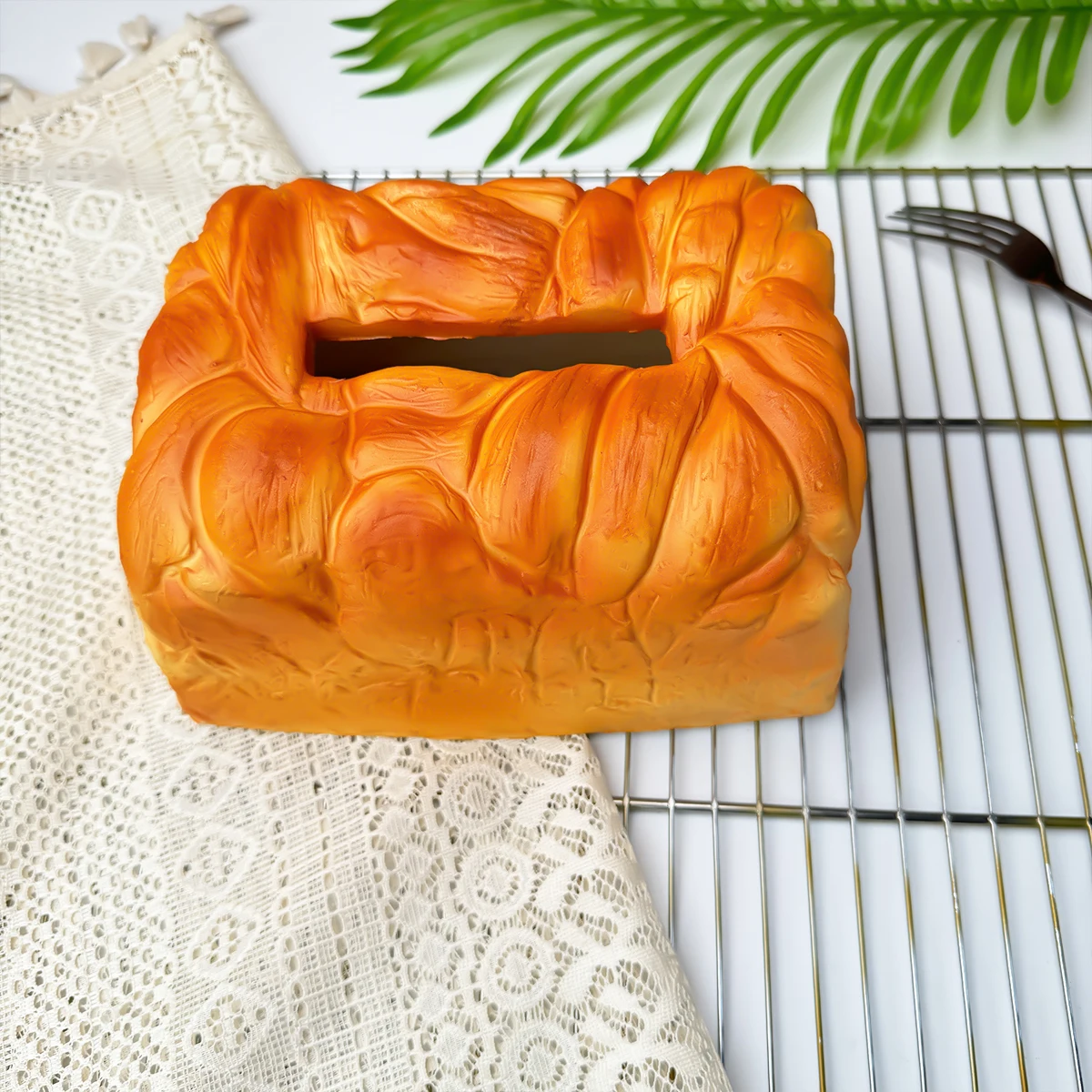 Simulation Bread Paper Extraction Box Living Room Home Tissue Box Advanced Light Luxury Tea Table Table Decorative Ornaments