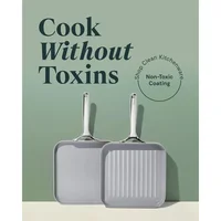 Caraway Griddle Pan & Grill Pan Duo - Non-Stick Ceramic Coated - Non Toxic, PTFE & PFOA Free 2