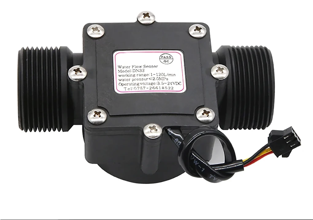 1/1.5/2inch Water Flow Sensor Hall Flowmeter Water Heater Nylon Liquid Flow Mete