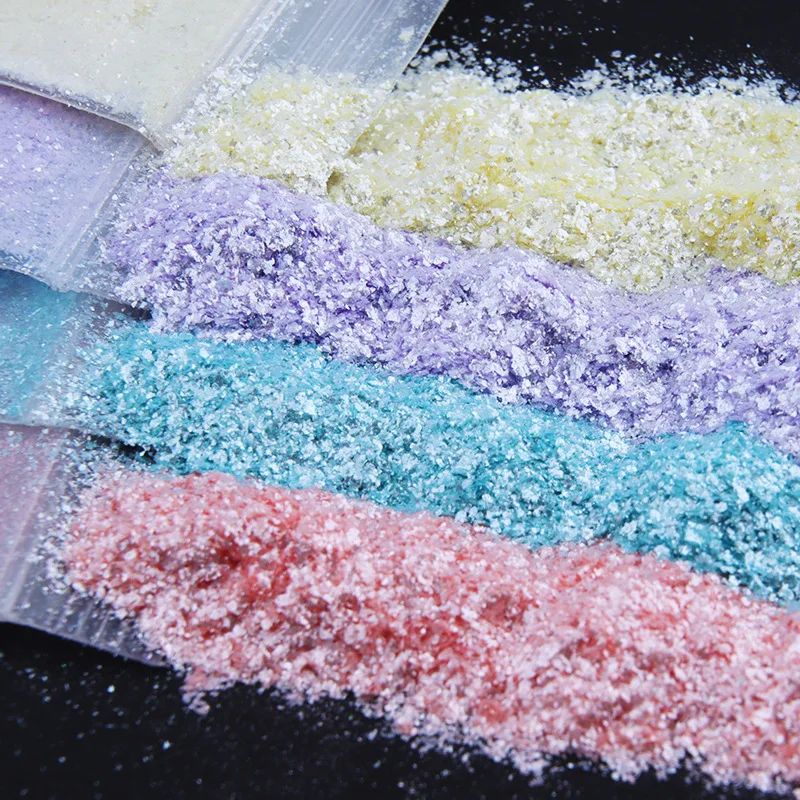 Mica Powder 2g/Bag Diamond Glitter Powder Epoxy Resin Pigment Filler Mica Powder DIY Resin Mold Nail Art Jewelry Making Color Pigment Dye
