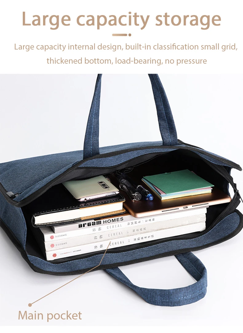 Bolsa de Arquivo Titular de Arquivo Bolsa com Zíper Material de Armazenamento de Escritório Grande Capacidade Escritório Portátil Informações Conferência Bolsa Pasta 2 titular de arquivo informações conferência saco com