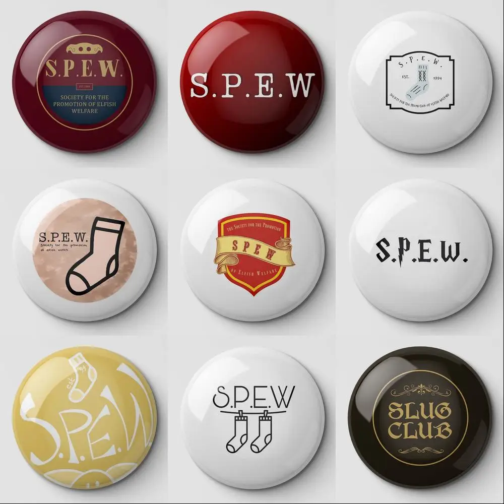 Spew Society For The Promotion Of Elfish Welfare Hermione Granger Soft Button Pin Customizable Brooch Fashion Cartoon Cute Gift | Дом и сад