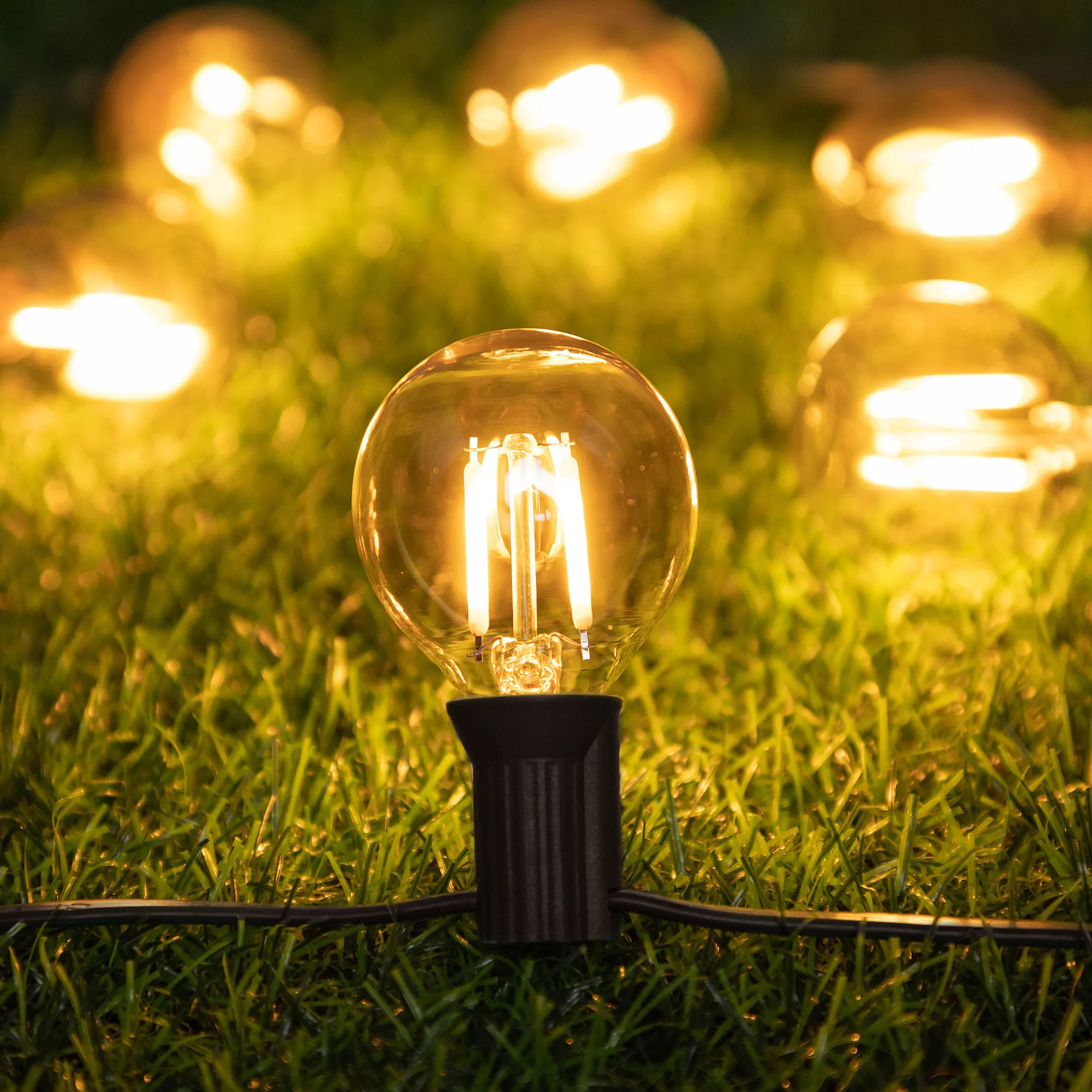 Description Picture 4 of itemVintage Garland G40 Globe Replacement Bulb 1.5W E12 EU Connectable String Light Garden Wedding Christmas Gazebo Party Decoration