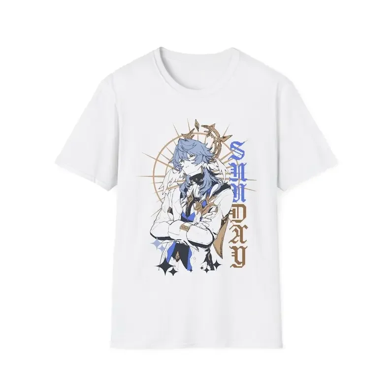Sunday Honkai：Star Rail Print Women T-shirt Sunday Graphic Short Sleeve Tee Shirt Hot Game Streetwear Unisex Clothing Top Y2k 2