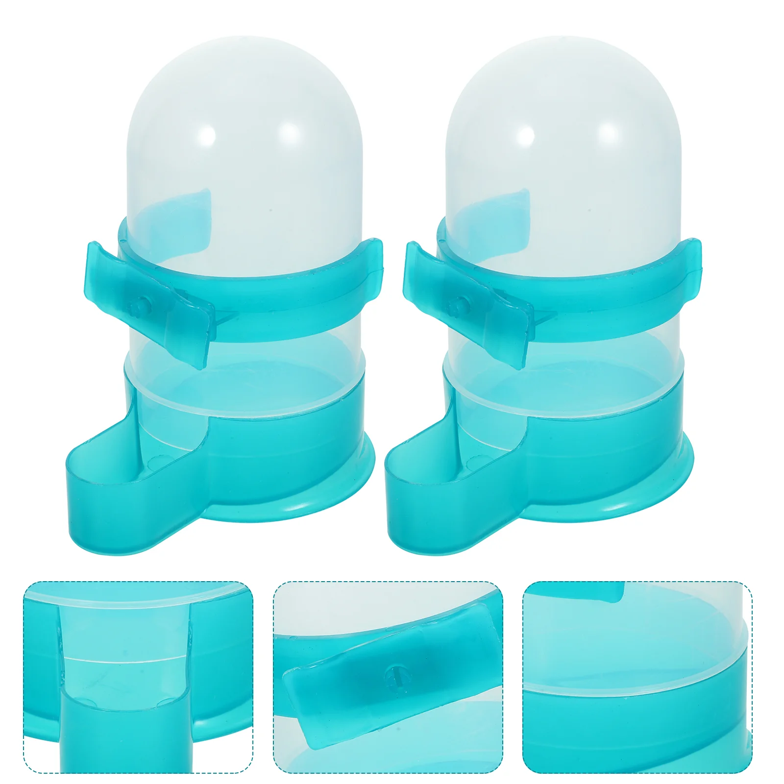 

Supplies Automatic Bird Feeder Bird Waterer& Feeder Parakeet Hanging Dispenser Bird Cage Accessories for Parrots Budgie,