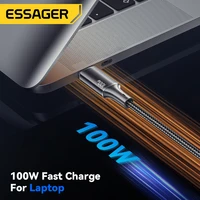 Essager PD 100W Type C to C Cable USB Type-C 5A Fast Charging Mobile Phone Cable For MacBook iPad Oneplus Xiaomi iPhone 15 Cable - Image 2