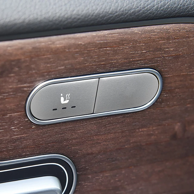 Garnitures Intérieures Fibre Carbone Pour Mercedes Classe A W177 / CLA C118 (2019-2021) - Cadres Boutons Et Accoudoir.
