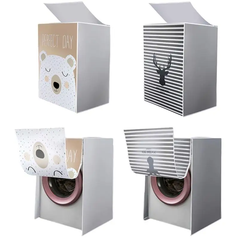 HomeLaundryMachineCoverTopLoadWasherDryerCoverWithCartoon