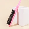 1pcs Hair Teasing Brush, Salon Back Combing Brush Rat Tail Teasing Hair Brush Nylon for Back Combing Styling Tool 6