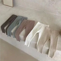 0-3Yrs Infant Baby Boys Girls Pure Color Pants Children's Clothes Pants Spring Summer Casual Kids Baby Girls Boys Pants 4