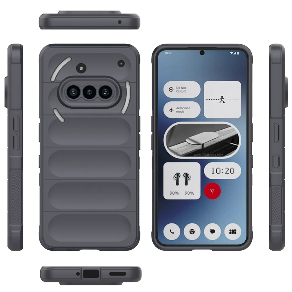 Enhanced Rugged Armor Anti-Shock Airbag Cushion Rubber Case with Lining Cloth