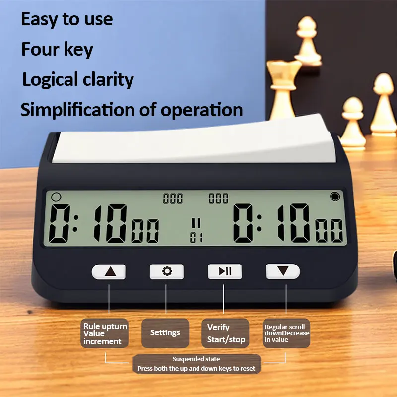 Digital Chess Timer Professional Chess Clock Multifunctional Digital Watch Accurate Count Up Count Down Timer Game Stopwatch 4
