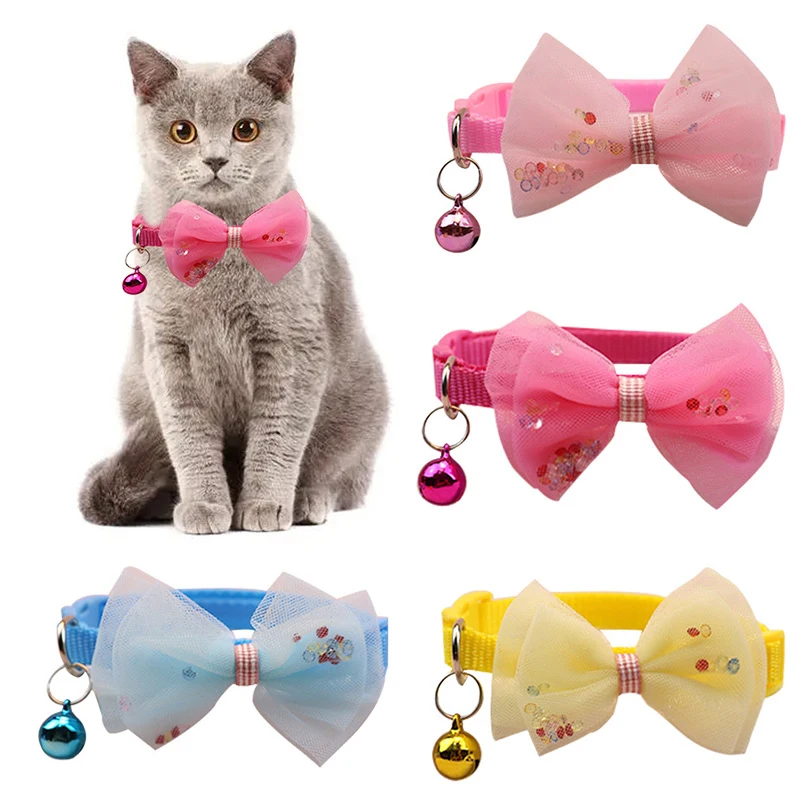 Pet Accessories Pet Collars Plaid Bow Collars Dog Collars Cute Cat
