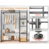 Freestanding Closet Organizers and Storage System with Hanging Rods,Steel Clothing Rack Suitable for Cloakrooms,Bedrooms 4