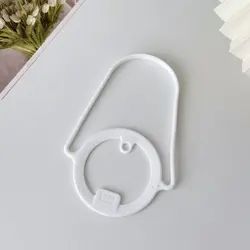 Silicone Water Bottle Handle - Insulated Tumbler and Coffee Mug Accessory, Portable Leakproof Cup Handle (White)