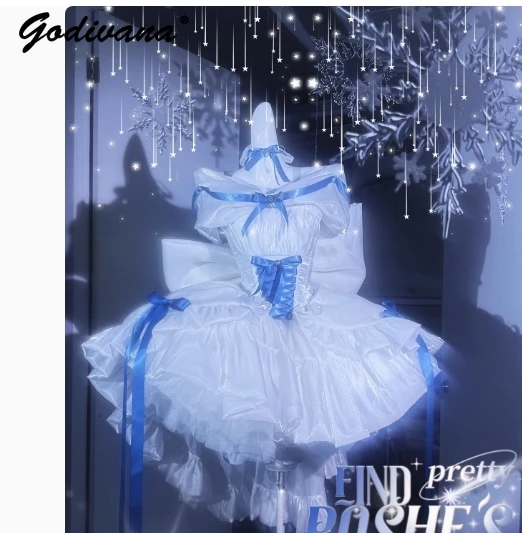 Fairy Princess Dress Original Women's Off Shoulder Sweet Bow Slim Short  Puffy Dress Girls Lolita Party Birthday Dresses - AliExpress 200000345
