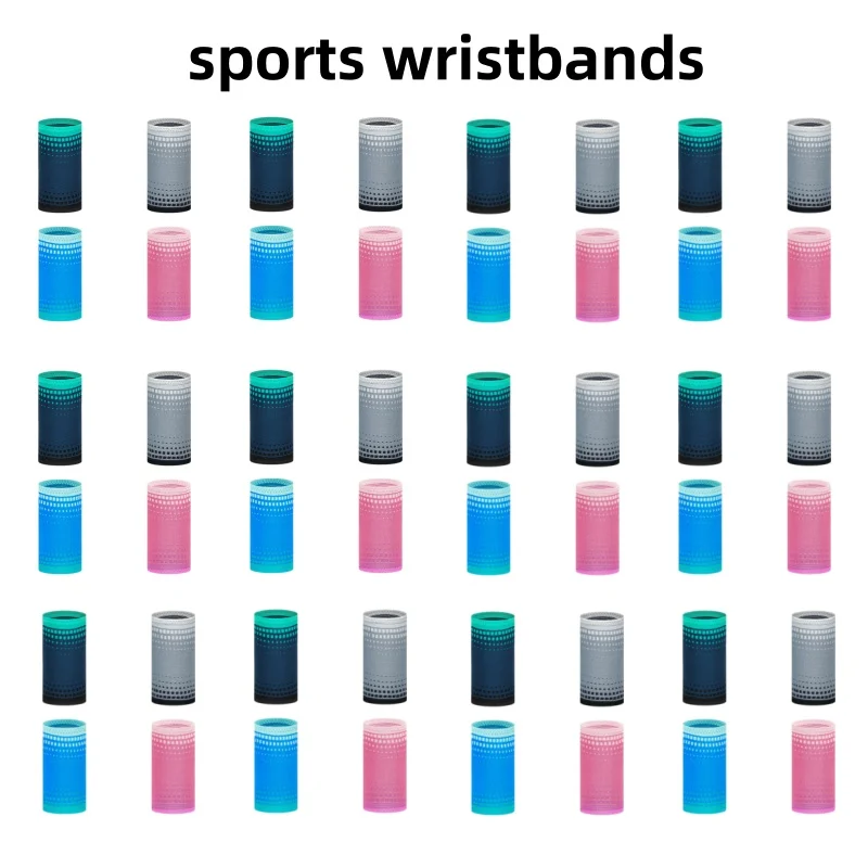 1 Pair Sports Wristband Wrist Sweatband Tennis Sport Wristband Volleyball Gym Wrist Brace Support Sweat Band Towel Bracelet Wrap