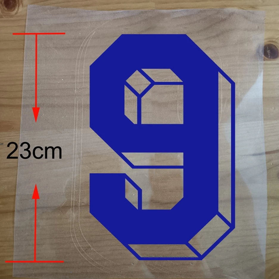 thumbnail image 1 of Parches con números de atletas de fútbol 2022-2023, pegatinas para planchar, personalizar el nombre, transferencia de calor para camisetas de jugadores de niños y adultos, 1 of 5