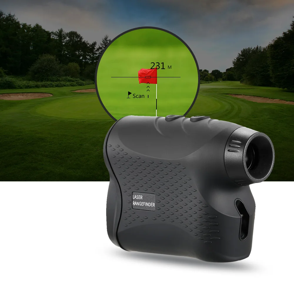 Golf Laser Rangefinder 500M 600M 900M Monocular Telescope with Flag-Lock Slope Pin Distance Meter For Hunting