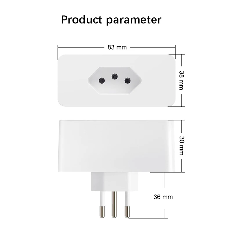 GIRIER Outdoor Smart WiFi Plug with 2 Outlets 16A Wireless Remote Control  Sockets by Smart Life App Works with Alexa Google Home