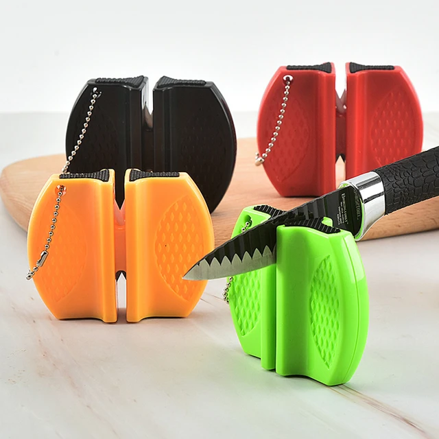 Portable Mini kitchen Knife Sharpener Two-stage Camping Pocket nife  Sharpener