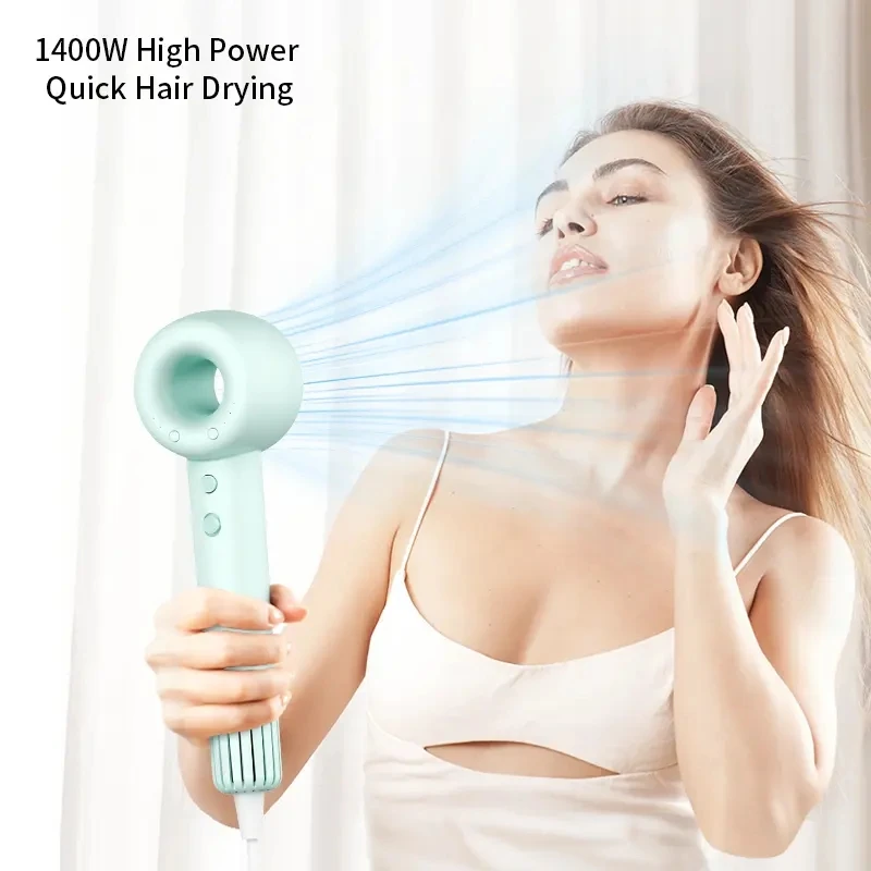 Professional leafless hair dryer negative ion hair care Quick Dry Home powerful hair dryers constant 200 million negative ion 2