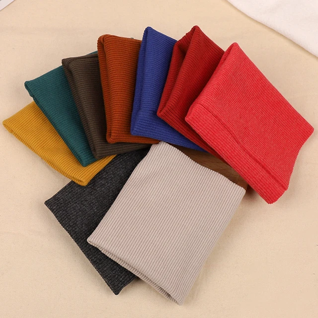 Wholesale 95% Cotton & 5% Elastic Fiber Ribbing Fabric for Cuffs 