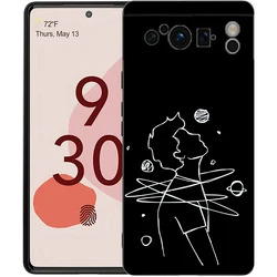 Stylish Black and White Striped Fashion Phone Case - Soft Silicone Shockproof TPU Cover - Pixel 6A (A1)