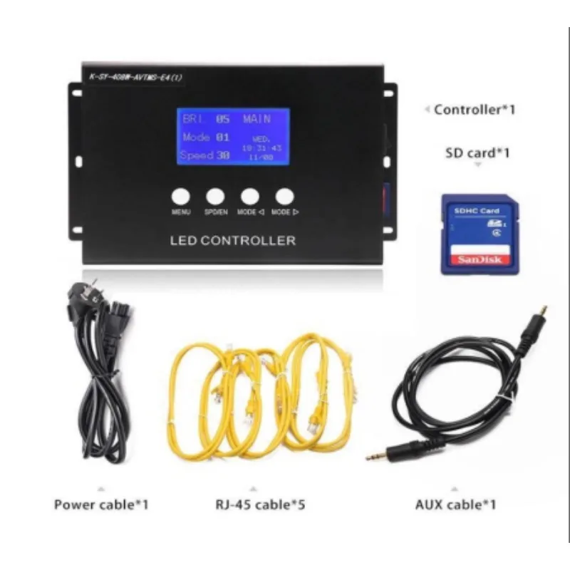 

Programable RGB Color Led DMX SPI TTL Controller SD Card Led Matrix Controller for Lighting Project