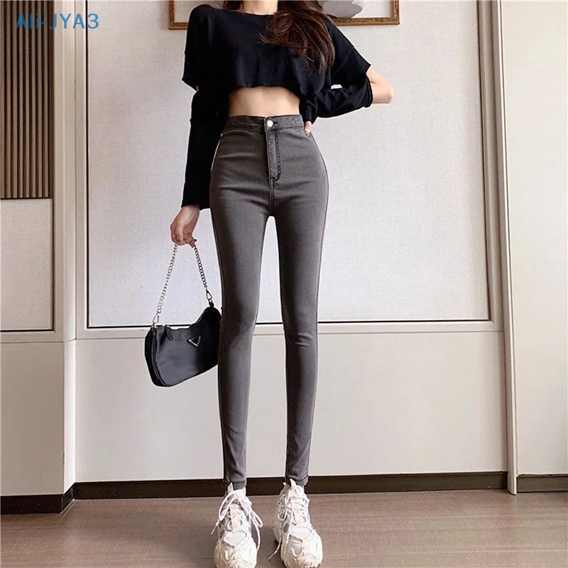 

Пикантные женские колготки, джинсы пуш-ап с высокой талией для девочек, шикарные весенне-летние брюки, эстетичная уличная одежда, женские джинсы, тренд 2022