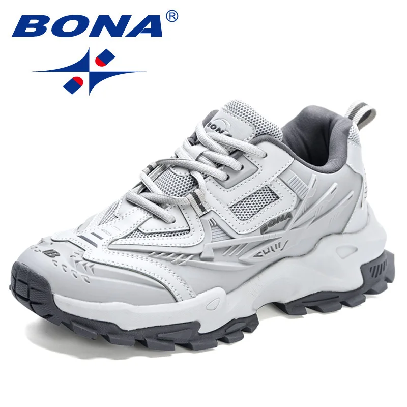 BONA New Designers Anti slip and wear-resistant Classics Running Shoes Athletic Sport Shoes Men Outdoor Sneakers Lightweigh running shoes men sneakers