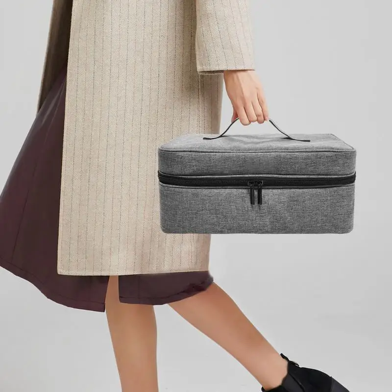 

Hair Dryer Storage Bag Portable Cosmetic Large Handbag For Traveling Multifunctional Toiletry Bag LargeCapacity Makeup Container