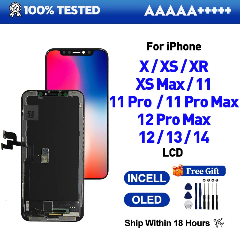 Ecran GX Pantalla LCD OLED Para IPhone X XS Max XR 11 Pro Max LCD ZY Incell JK GX Hard Soft OLED 12 13 14 15Pro Pantalla 100% Prueba