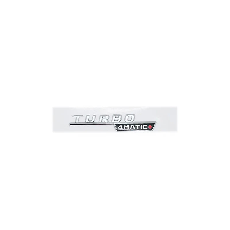 ABS 자동차 펜더 터보 4MATIC 로고 엠블럼 배지 스티커 (메르세데스 벤츠 A45 C117 CLA 35 45 GLA45 X247 GLE53 AMG 악세사리용)