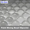 50pcs/pack Stir Glass Beads for Military Model Coloring with Special Paint Mixing Palette Dia 6mm 1