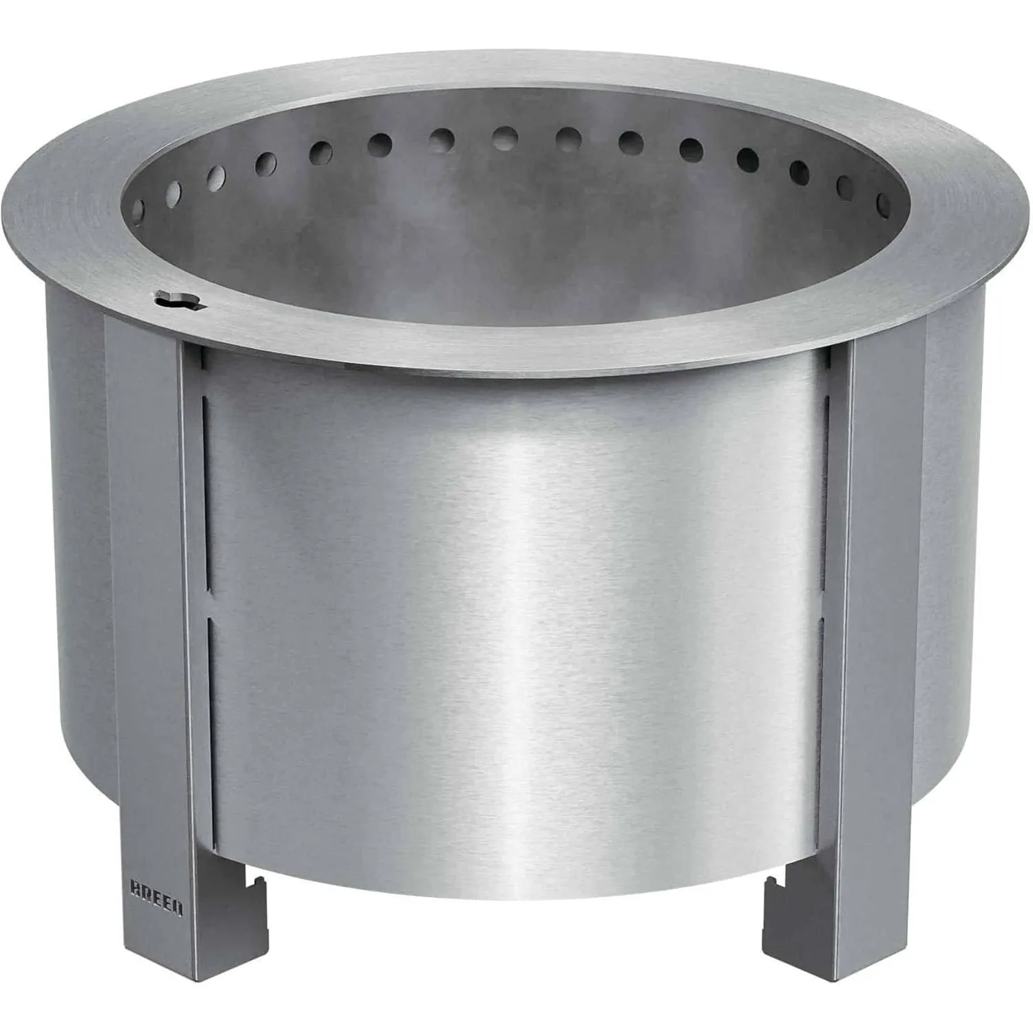 Smokeless FIrePit (X Series 19, Stainless Steel) 22.1 inch Smokeless Fire Pit for Outside 47 Pounds
