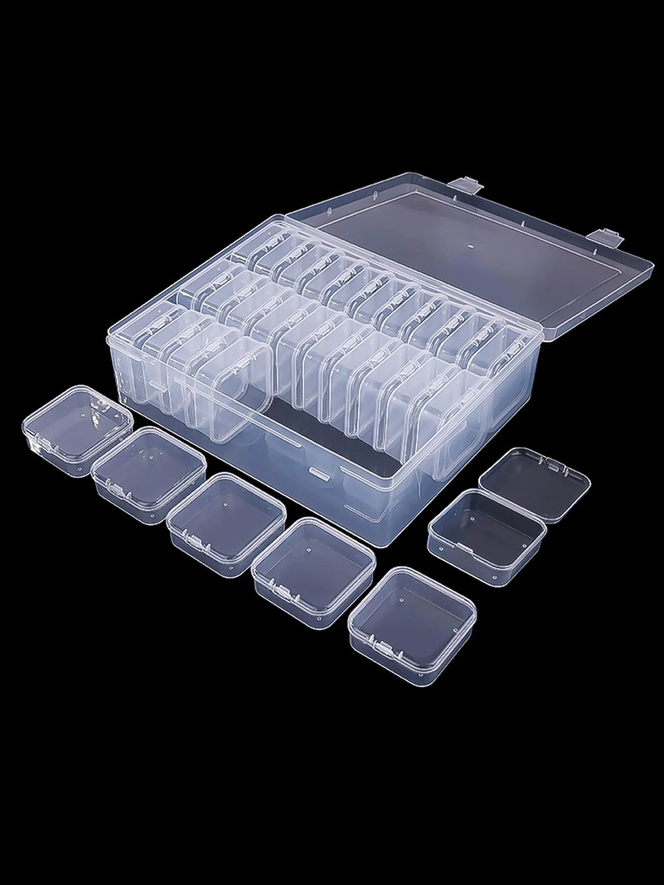Transparent Storage Box With Lid For Jewelry And Small Items_voghion.com