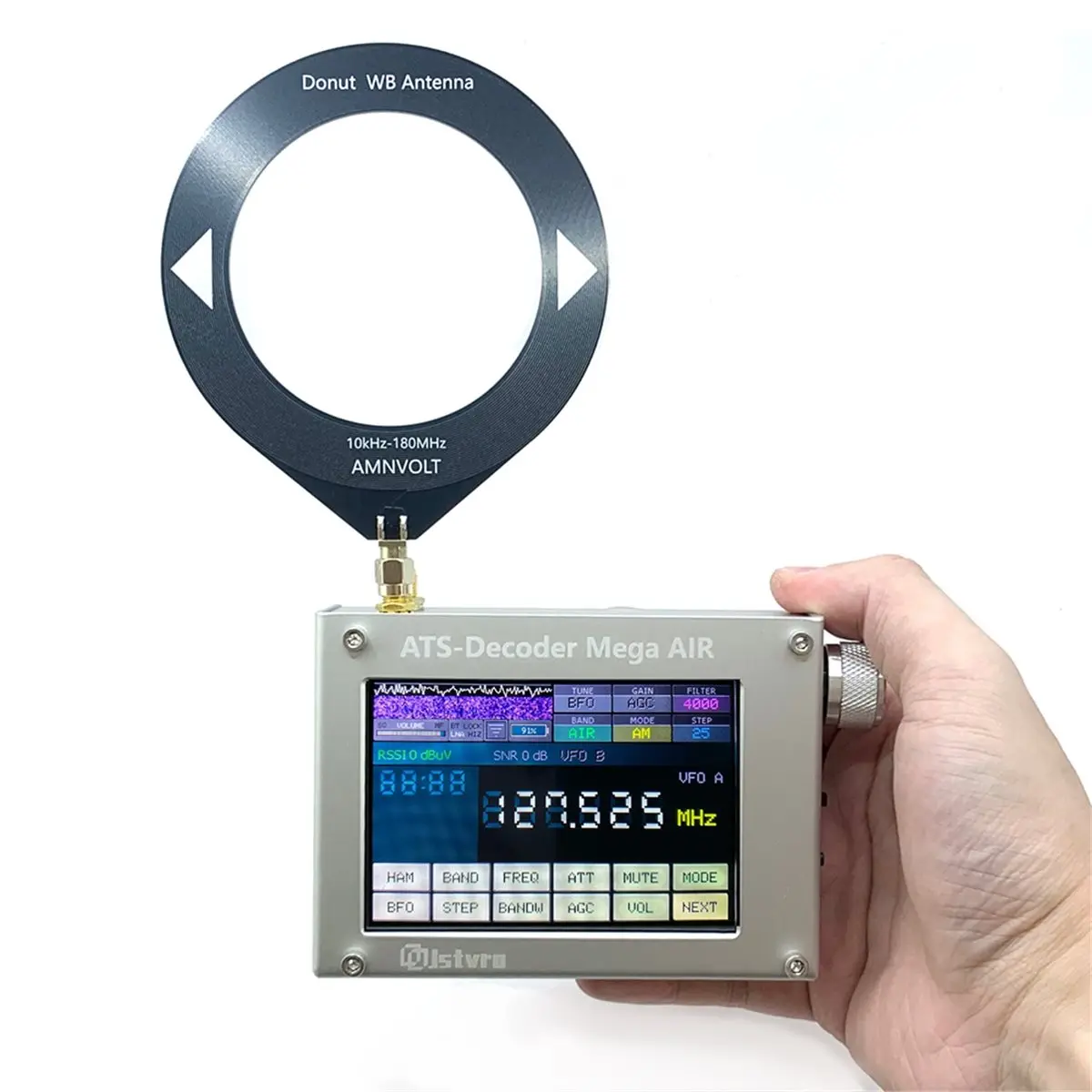 (A32M) ATS-디코더 에어 Si4735 풀밴드 라디오 수신기 FM RDS AM SSB CW 에어밴드 블루투스 LNA HIZ V4.21 소프트웨어 4인치 화면
