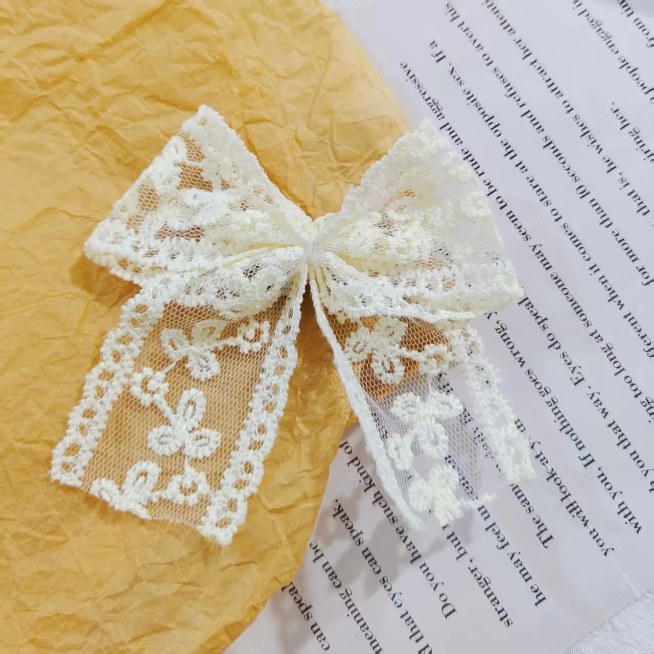 Korean Version Ballet-style Shoe Accessory Set, Lace Silver Bow Shoelace Charms DIY Decoration Buckle