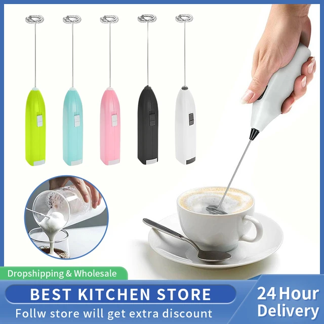 Milk Drink Coffee Whisk Electric Mini Milk Frother Coffee Creamer